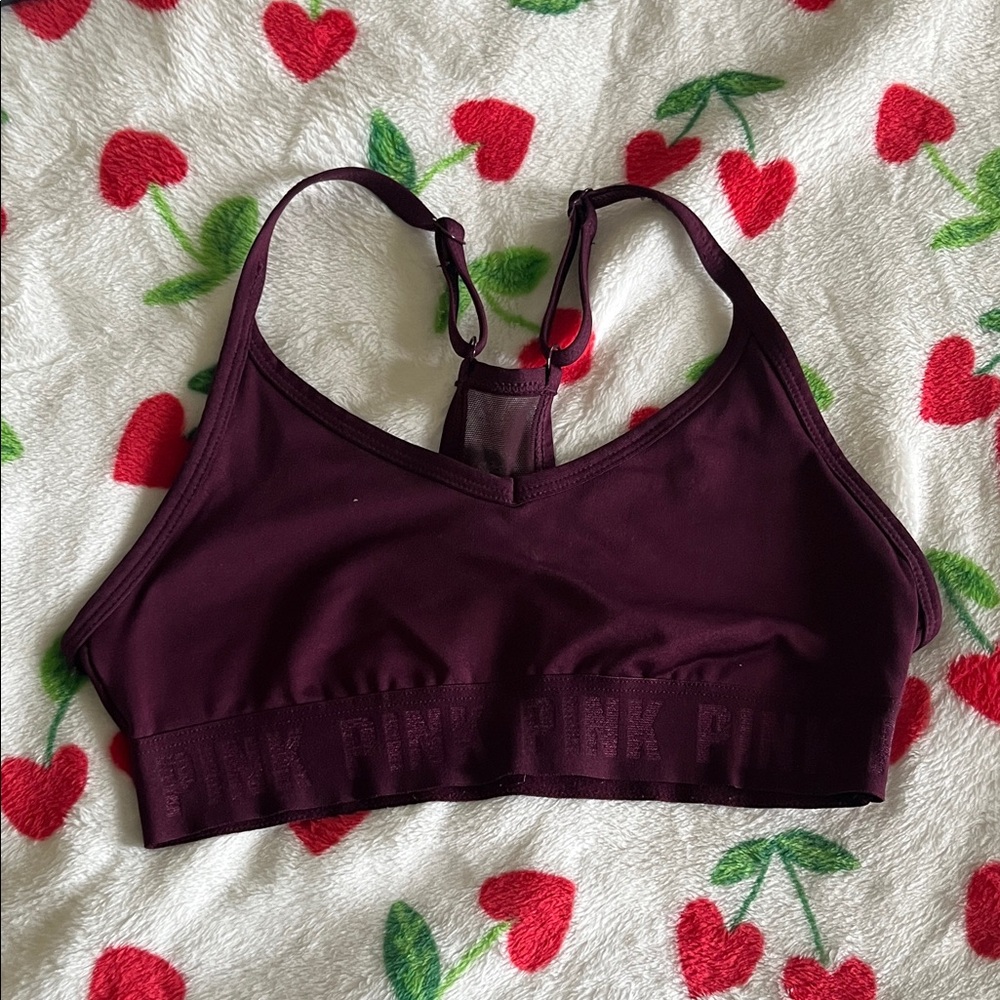 Women's Burgundy PINK Sports Bra